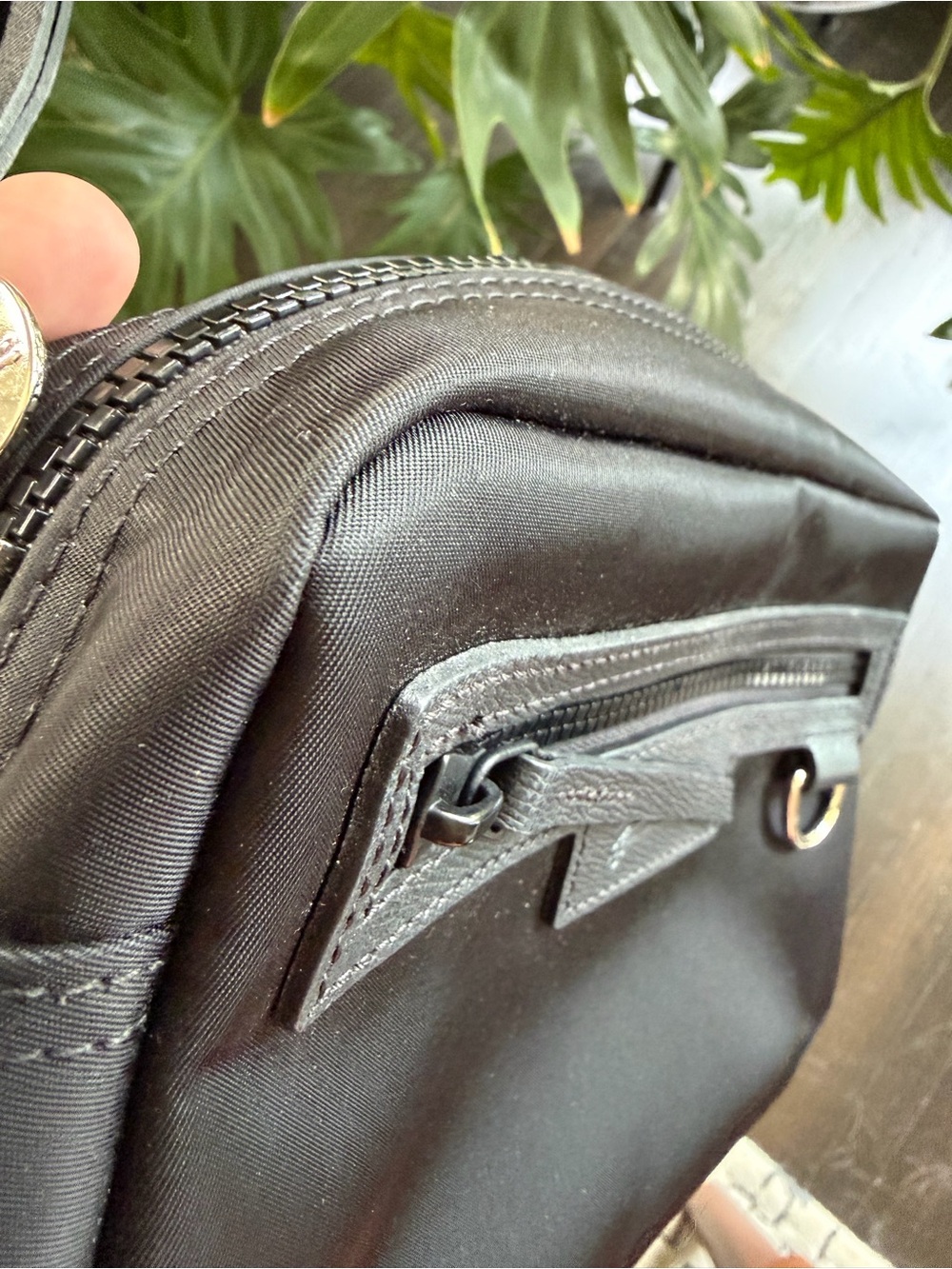 Longchamp Black Crossbody Nylon Mini Bag - Picture 11 of 14